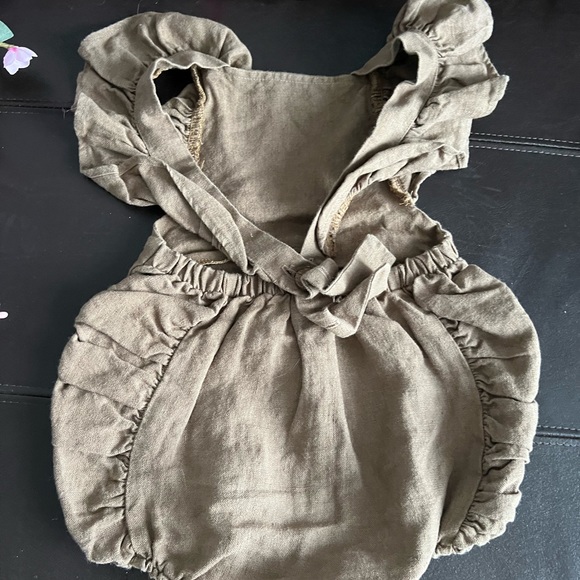 FREYA LILLIE girls linen romper z 2-3 - Picture 3 of 7